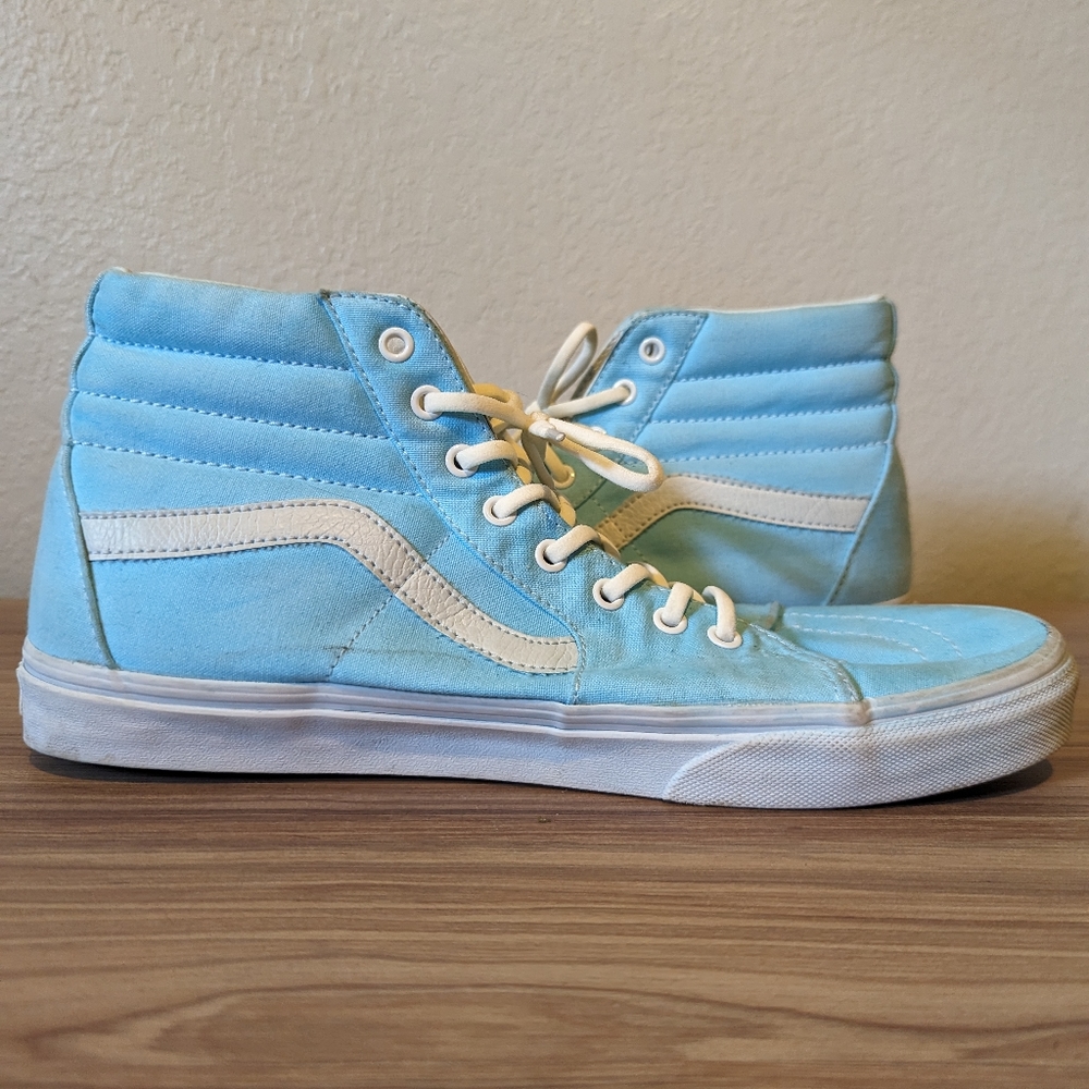 Light blue vans high tops
